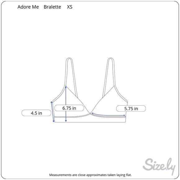 Adore Me Womens Bralette Size XS Pink Lace Racerback Surplice Adjustable Straps - Picture 2 of 7